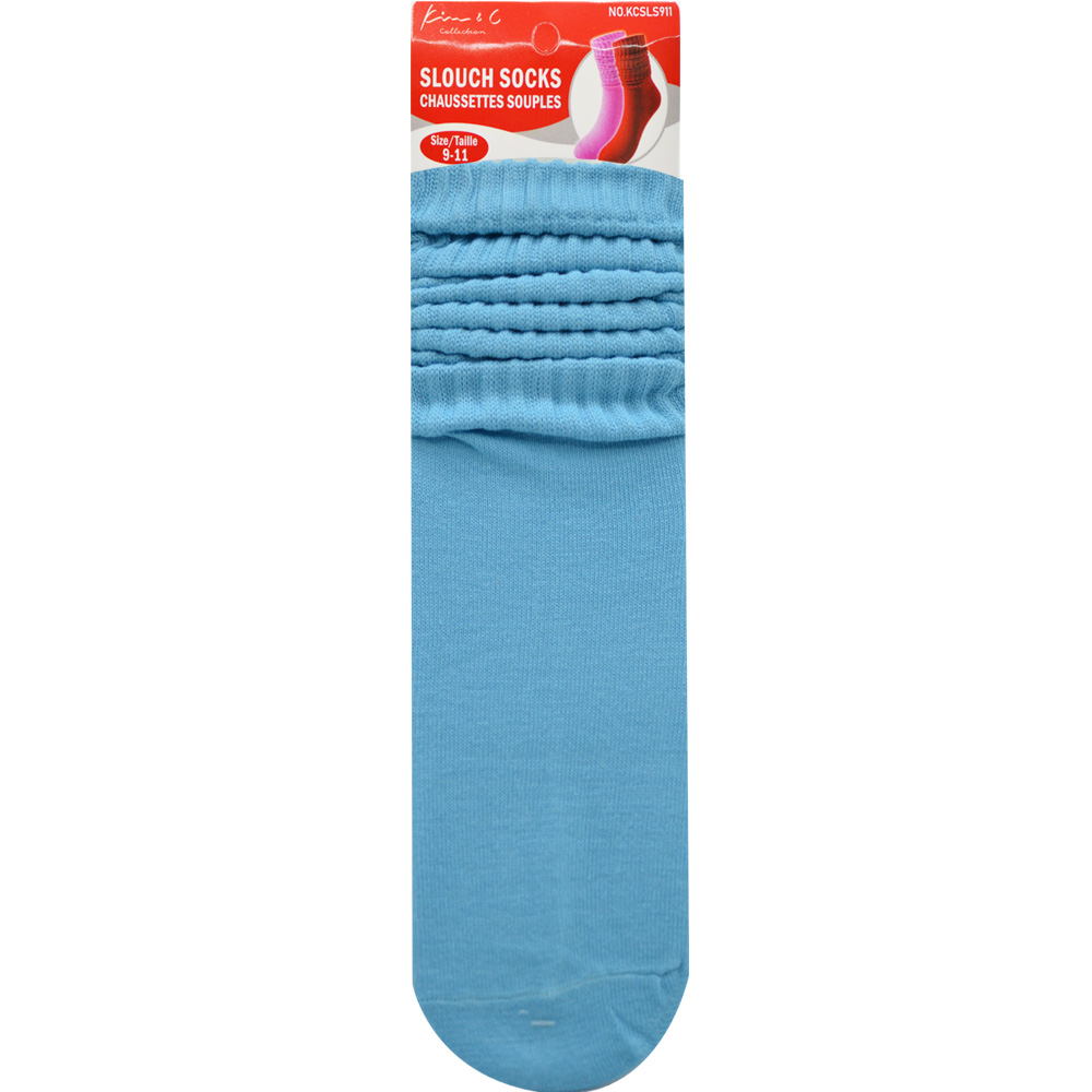 Slouch Socks 9-11 Sky Blue (6pair/Pack) Slouch Socks 9-11 Sky Blue (6pair/Pack)